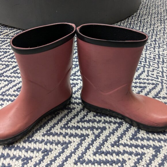 Stonz Pink Waterproof Rubber Boots - Size 13 (US) - Picture 2 of 4